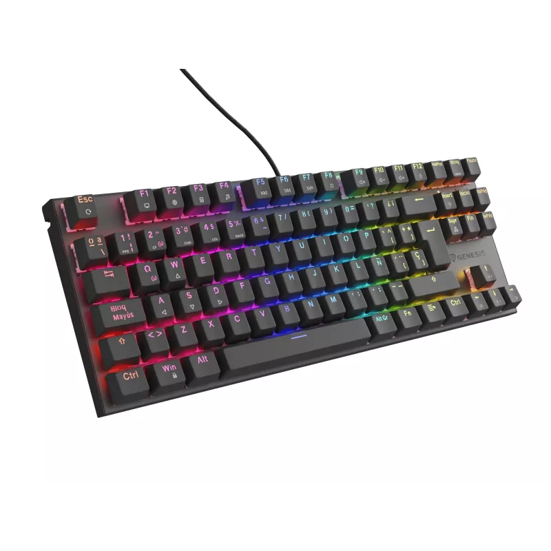 GENESIS Thor 303 TKL tastatūra Gaming USB QWERTY spāņu Melna