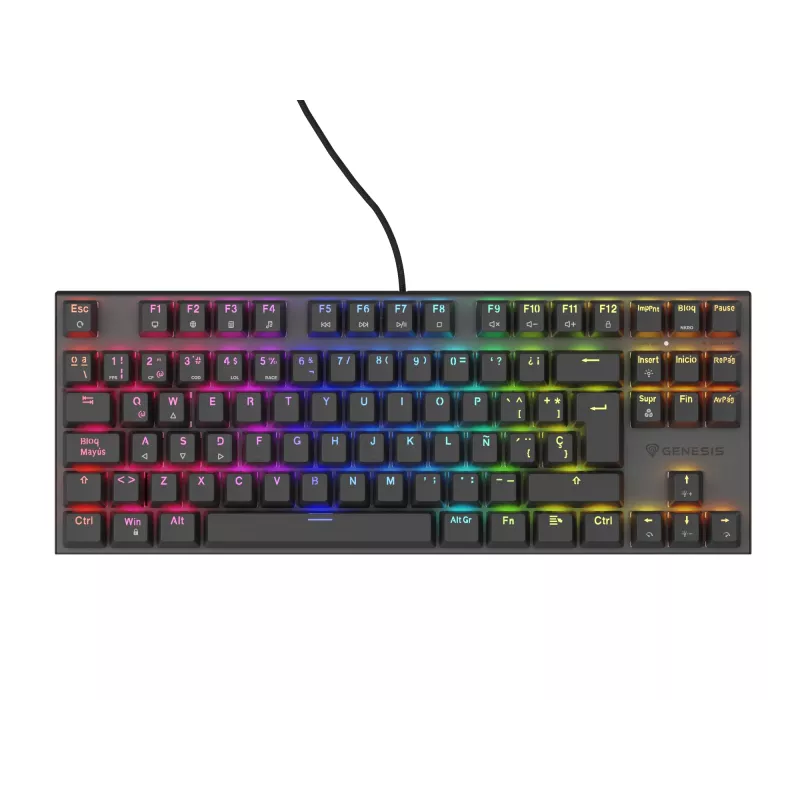GENESIS Thor 303 TKL tastatūra Gaming USB QWERTY spāņu Melna