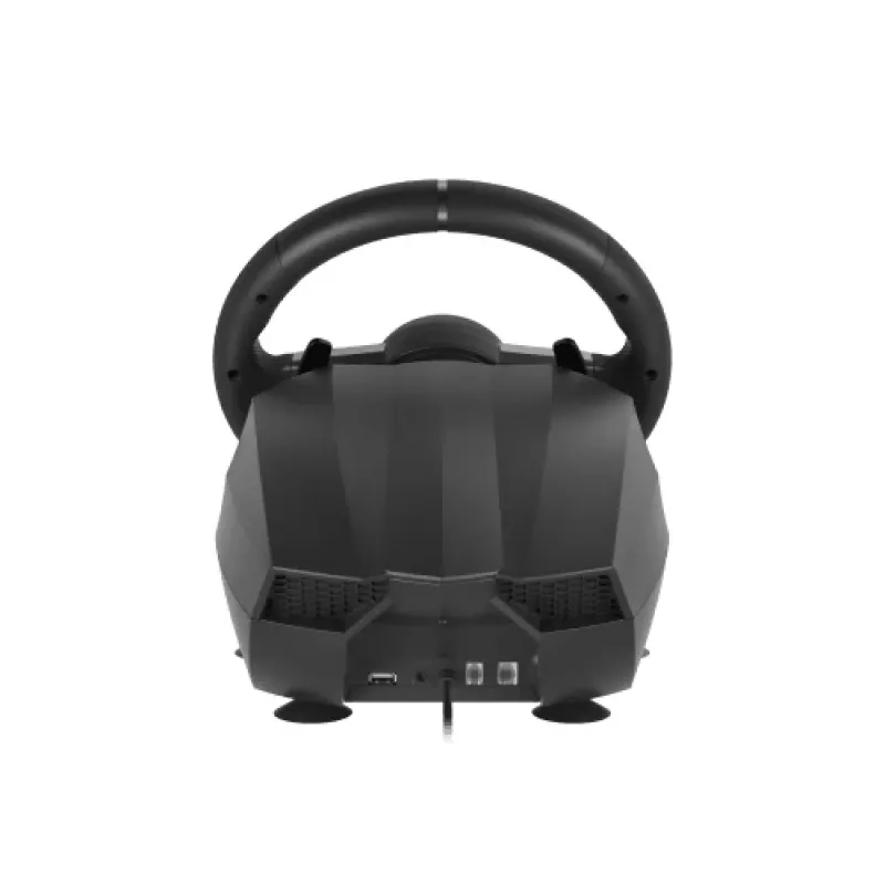 GENESIS Seaborg 400 Melns, Silver USB stūre + pedāļi Nintendo Switch, PC, PlayStation 4, Playstation 3, Xbox 360, Xbox One, Xbox One S, Xbox One X