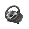 GENESIS Seaborg 400 Melns, Silver USB stūre + pedāļi Nintendo Switch, PC, PlayStation 4, Playstation 3, Xbox 360, Xbox One, Xbox One S, Xbox One X