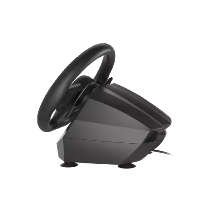 GENESIS Seaborg 400 Melns, Silver USB stūre + pedāļi Nintendo Switch, PC, PlayStation 4, Playstation 3, Xbox 360, Xbox One, Xbox One S, Xbox One X