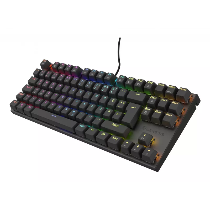 GENESIS Thor 303 TKL tastatūra spēlēm USB QWERTZ vācu melna