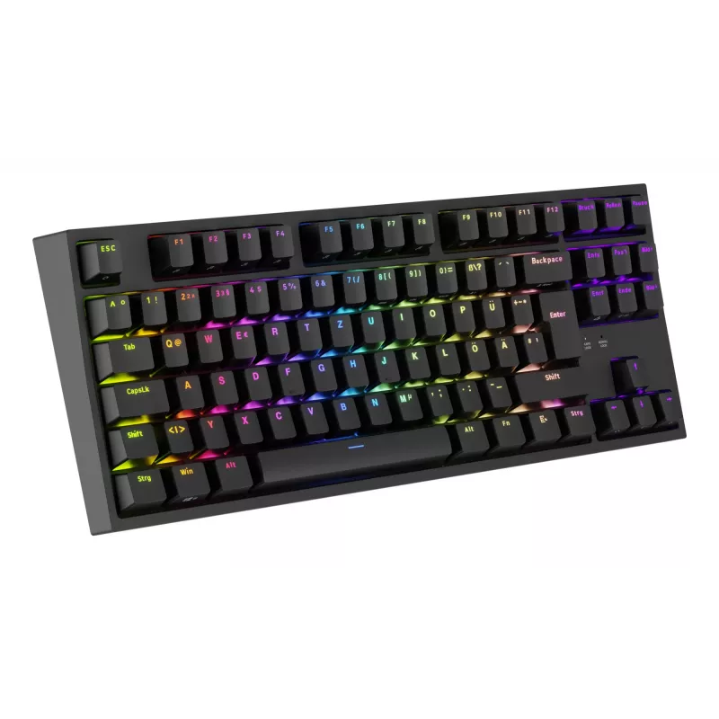 GENESIS Thor 404 TKL tastatūra Spēļu USB QWERTZ Vācu Melna