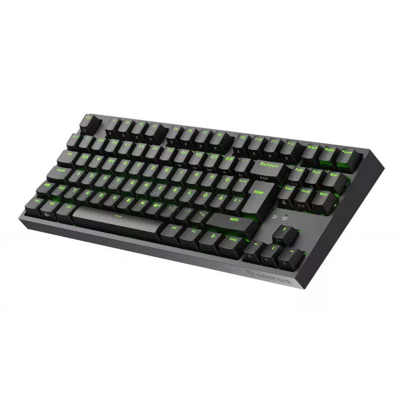 GENESIS Thor 404 TKL tastatūra Spēļu USB QWERTZ Vācu Melna