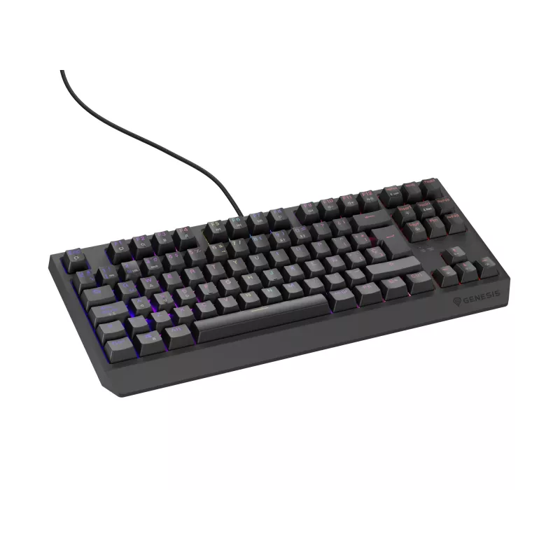 GENESIS Thor 230 TKL tastatūra Spēlēm USB QWERTY spāņu melna