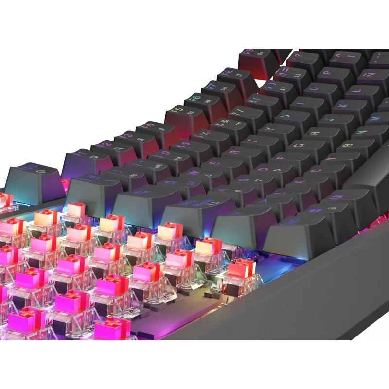 GENESIS Thor 230 TKL tastatūra Spēlēm USB QWERTY spāņu melna