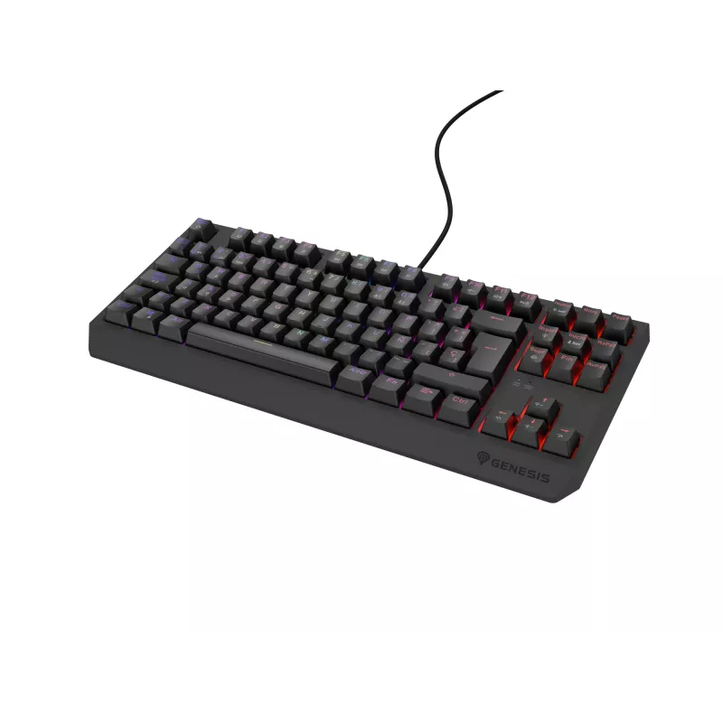 GENESIS Thor 230 TKL tastatūra Spēlēm USB QWERTY spāņu melna