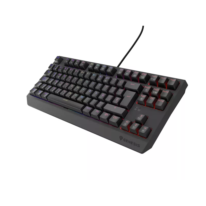 GENESIS Thor 230 TKL tastatūra Spēlēm USB QWERTY spāņu melna