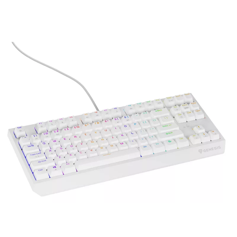 GENESIS Thor 230 TKL tastatūra Spēļu USB QWERTY US English Balta