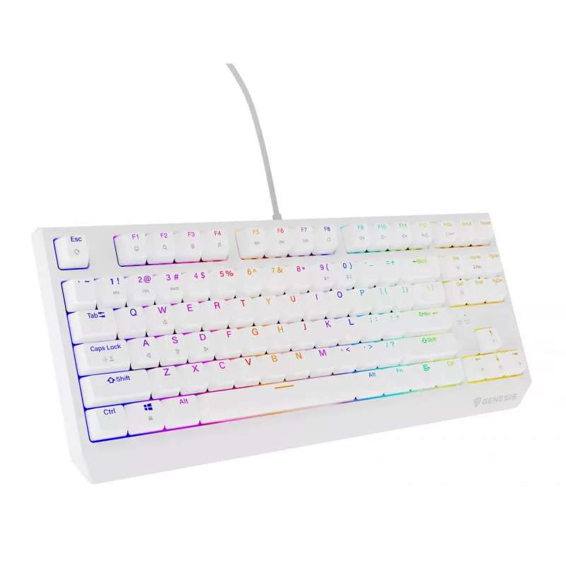 GENESIS Thor 230 TKL tastatūra Spēļu USB QWERTY US English Balta