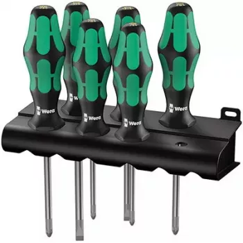 Skrūvgriežu komplekts Wera 335/350/355/6 Kraftform Plus