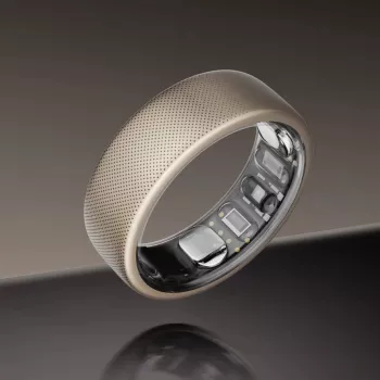 Amazfit Helio Ring viedais gredzens aktivitātes izsekošanai titāna