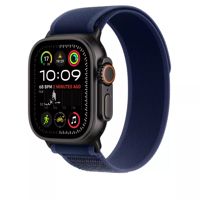 APPLE 49mm zila Trail Loop - S/m - melna titāna apdare
