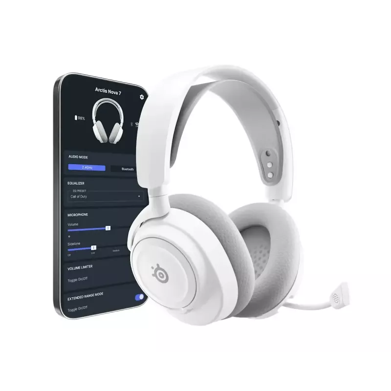 Headset Steelseries Arctis Nova 7 Wireless Gen 2 Gaming Bluetooth balta