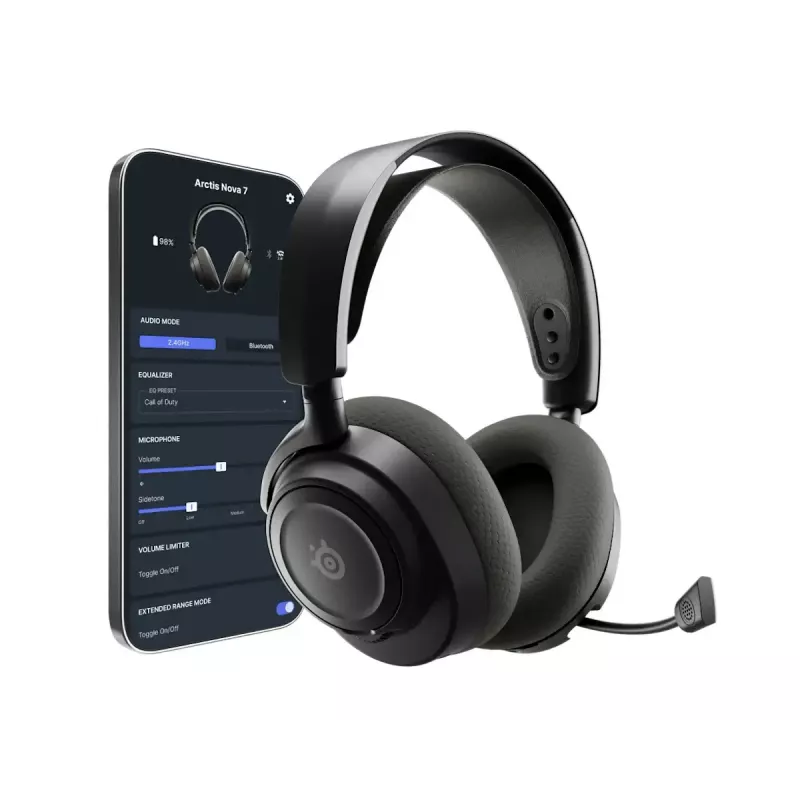 Headset Steelseries Arctis Nova 7 Wireless Gen 2 Gaming Bluetooth Melns