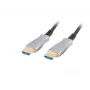LANBERG HDMI kabelis - vīrišķais/vīrišķais v2.0 optiskais kabelis 50m melns AOC