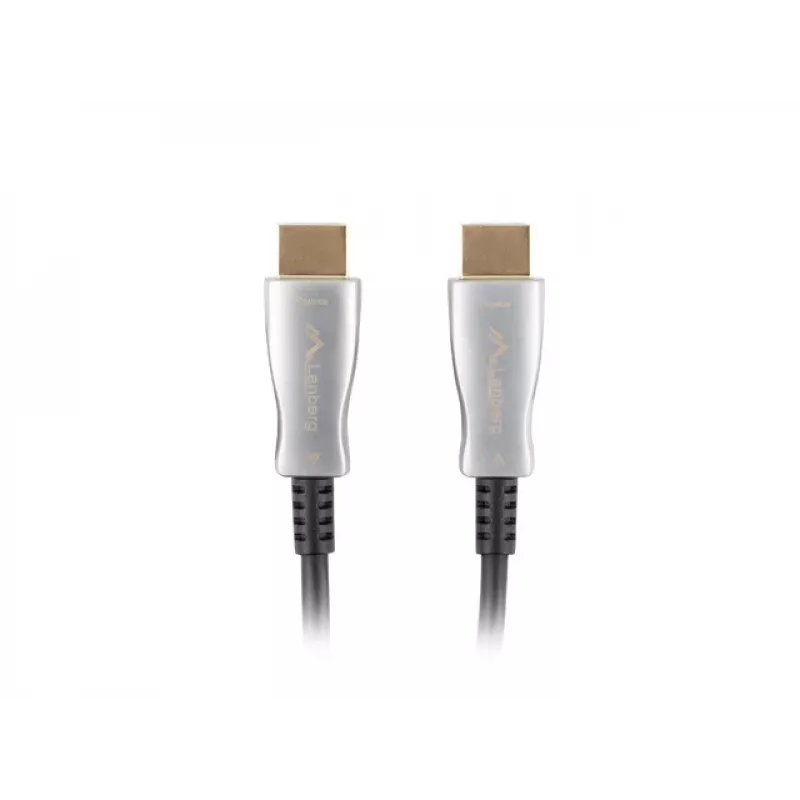 LANBERG HDMI kabelis - vīrišķais/vīrišķais v2.0 optiskais kabelis 50m melns AOC
