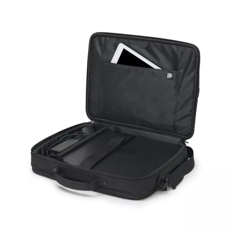 DICOTA Multi Plus Scale - 14-15.6in klēpjdatora soma - Melna / 600d pārstrādāts PET