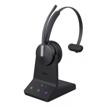 Yealink WH64 Mono UC austiņas, bezvadu, 20 - 20000 Hz, birojam/zvanu centram, 92 g, austiņas, melnas