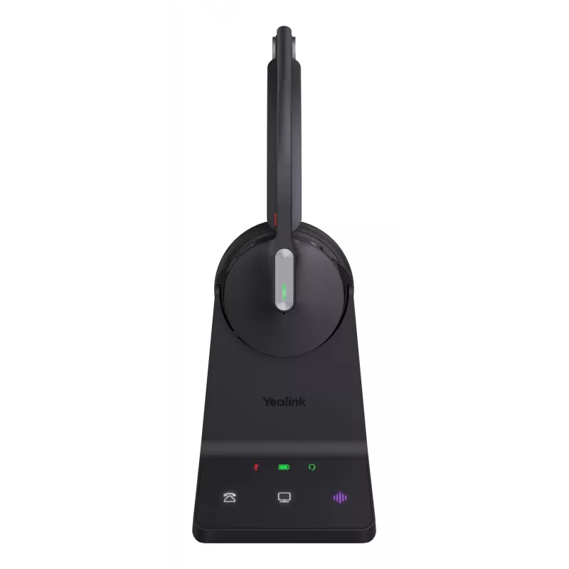 Yealink WH64 Mono UC austiņas, bezvadu, 20 - 20000 Hz, birojam/zvanu centram, 92 g, austiņas, melnas
