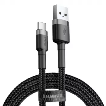 BASEUS Cafule datu kabelis - USB Type-A uz Type-C - 2m - melns