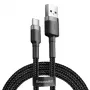 BASEUS Cafule datu kabelis - USB Type-A uz Type-C - 2m - melns