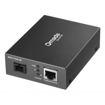 TP-Link Omada MC211CS-20 tīkla multivides pārveidotājs 1000 Mbit/s 1310 nm Vienmoda Melns