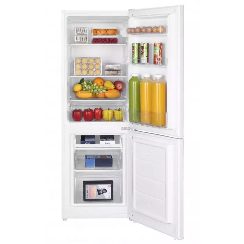 Ledusskapis ar saldētavu MPM MPM-182-KB-38W, brīvstāvošs, kopējā ietilpība 182 l (ledusskapis 121 l / saldētava 52 l), balta, E klase