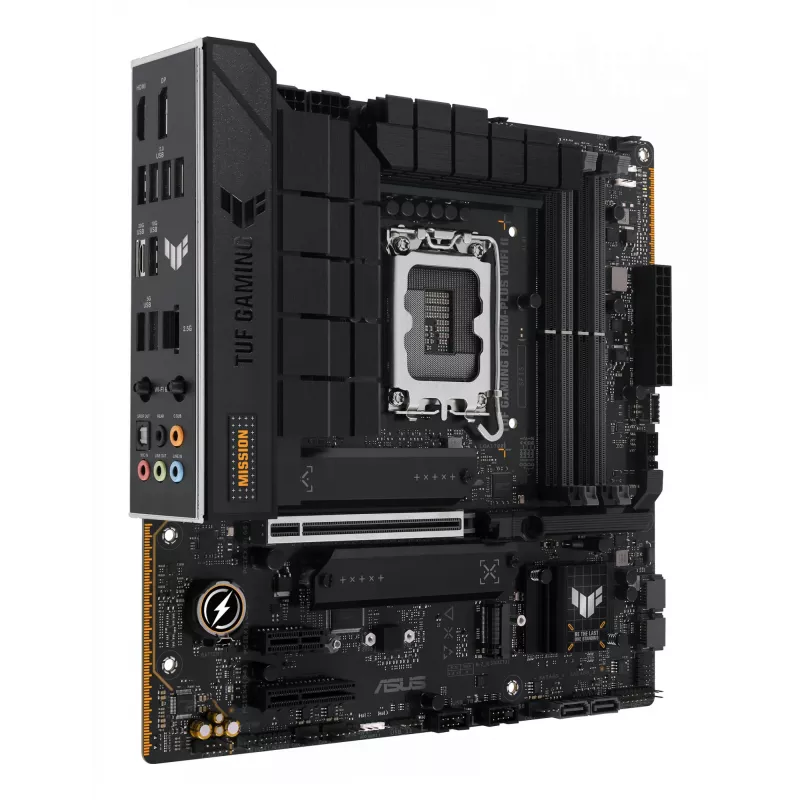 Mātesplate ASUS TUF GAMING B760M-PLUS WIFI II — Intel B760, LGA 1700, micro ATX, DDR5, 4 DIMM, Wi‑Fi 6E, 2.5 Gb LAN