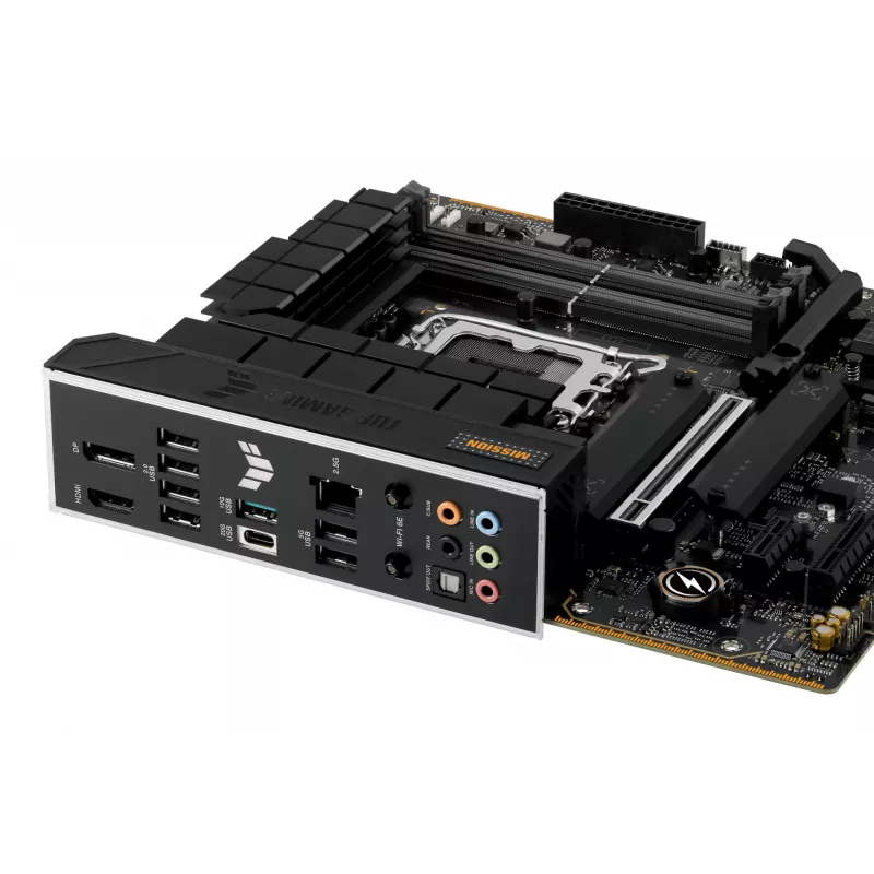 Mātesplate ASUS TUF GAMING B760M-PLUS WIFI II — Intel B760, LGA 1700, micro ATX, DDR5, 4 DIMM, Wi‑Fi 6E, 2.5 Gb LAN
