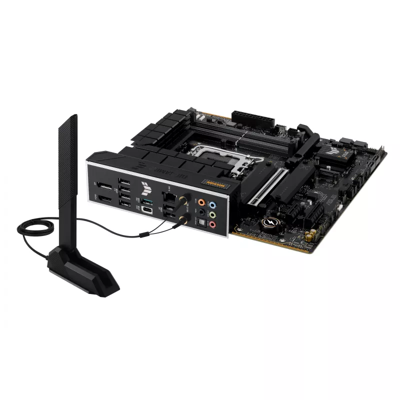 Mātesplate ASUS TUF GAMING B760M-PLUS WIFI II — Intel B760, LGA 1700, micro ATX, DDR5, 4 DIMM, Wi‑Fi 6E, 2.5 Gb LAN
