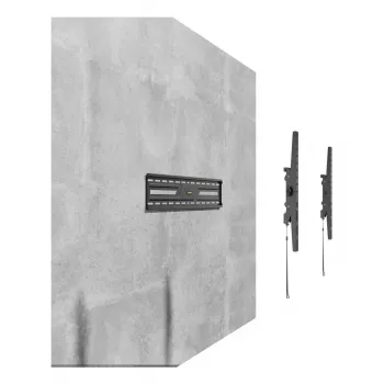TV sienas stiprinājums ar slīpumu GEMBIRD WM-86T-01 37–86 collu ekrāniem, tērauds, slīpums -5° līdz 10°, VESA 75x75–600x400, maks. slodze 75 kg