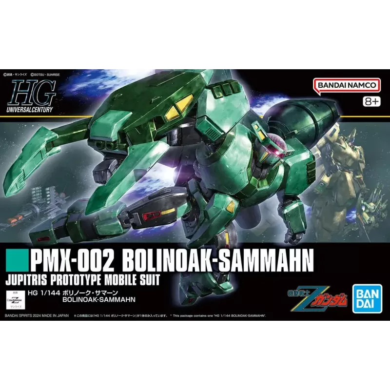 Plastmasas modelēšanas komplekts Bandai HGUC 1/144 PMX-002 Bolinoak-Sammahn — mērogā 1/144