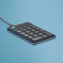 R-Go Tools cipartastatūra R-Go Numpad Break, ergonomiska cipartastatūra ar pārtraukumu programmatūru, vadu, melna