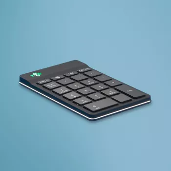 R-Go Tools Numeric keypad R-Go Numpad Break, ergonomiskais cipartastatūra ar pārtraukuma programmatūru, Bluetooth, melna