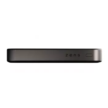 ZENS Powerbank plāns Qi2 Al 10000mAh Melns