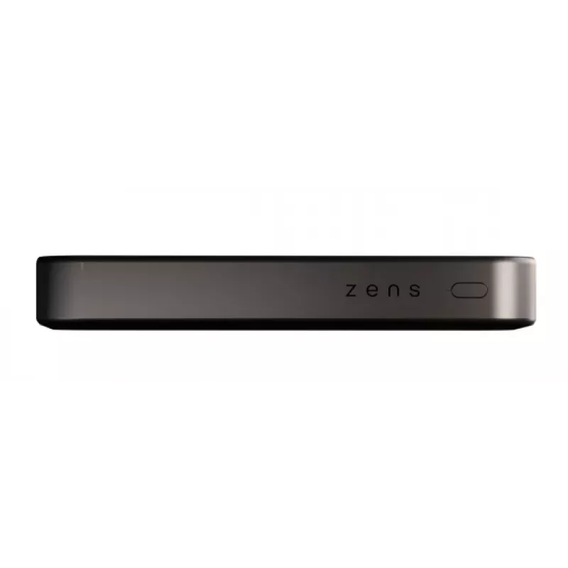 ZENS Powerbank plāns Qi2 Al 10000mAh Melns