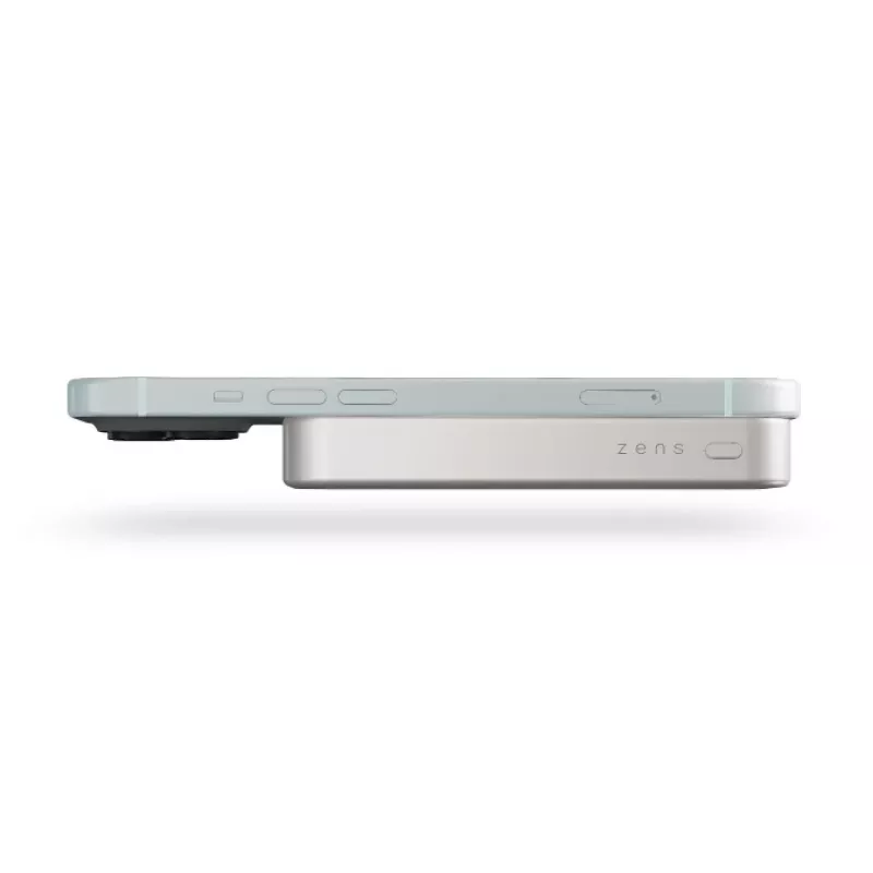 ZENS Powerbank plāns Qi2 Al 10000mah balta