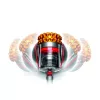 Cilindriskais putekļsūcējs Dyson Cinetic Big Ball Multi Floor 2 — 700 W, 0,8 L, 150 AW sūkšanas jauda, bez maisiņa, 9,64 m rādiuss