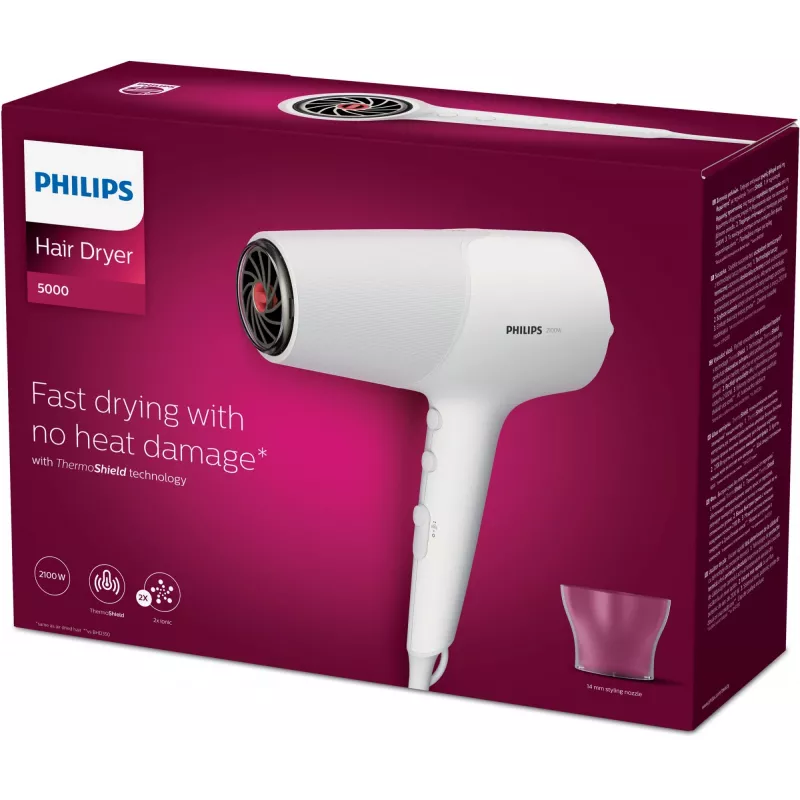 Philips 5000 series BHD500/00 matu fēns 2100 W balts