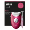 Epilators Braun Silk-épil 3 SE3-202, 20 pincetes, maiņstrāva, ogu krāsa
