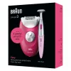 Epilators Braun Silk-épil 3 SE3-202, 20 pincetes, maiņstrāva, ogu krāsa
