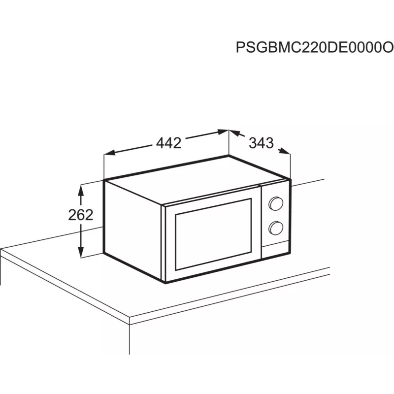 Electrolux EMZ421MMTI galda grila mikroviļņu krāsns — 800 W, 20 L, titāna krāsa, 270 mm grozāmais paliktnis