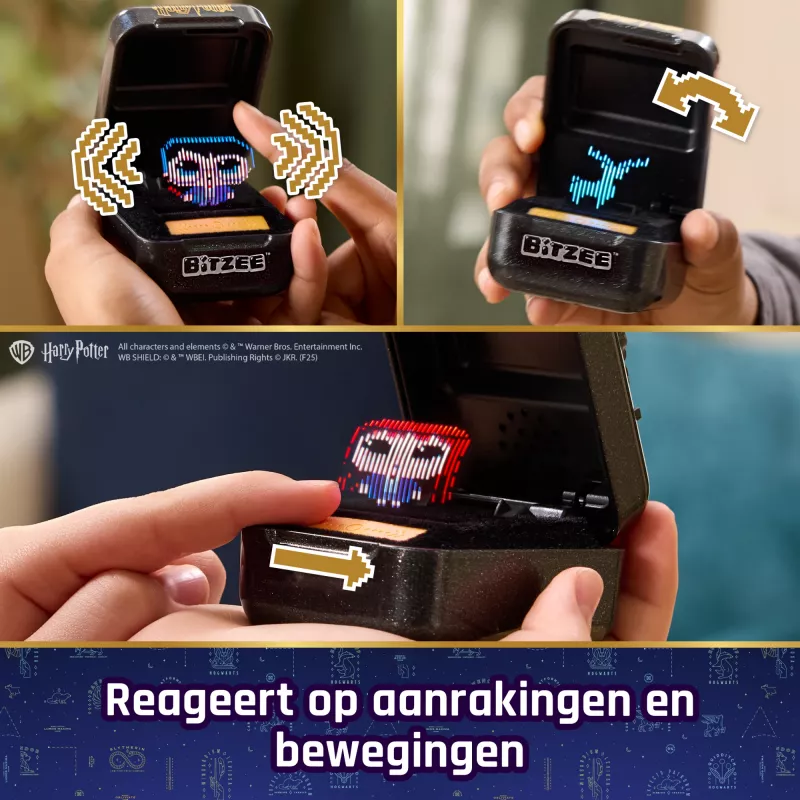 Wizarding World Harry Potter, Bitzee interaktīvā rotaļlieta ar 20 tēliem iekšpusē, lieliski piemērota Lieldienu dāvanām, digitālais mājdzīvnieks reaģē uz vilkšanu, slīpumu un pieskārieniem