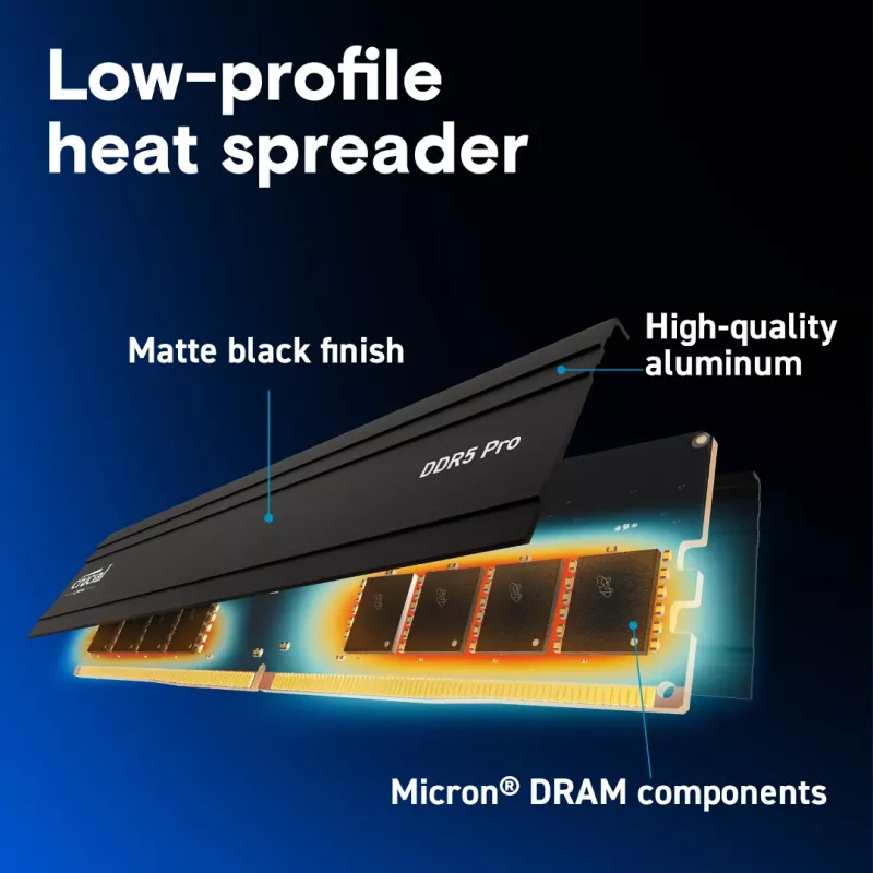 MICRON / CRUCIAL Atmiņa - Crucial Pro - DDR5-5600 UDIMM - 128GB komplekts (64GBx2)