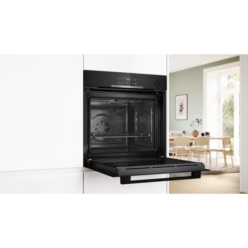 Iebūvējamā elektriskā cepeškrāsns Bosch Serie 4 HRG312BB4, 71 L, 3600 W, melna, skārienjutīga vadība, A+