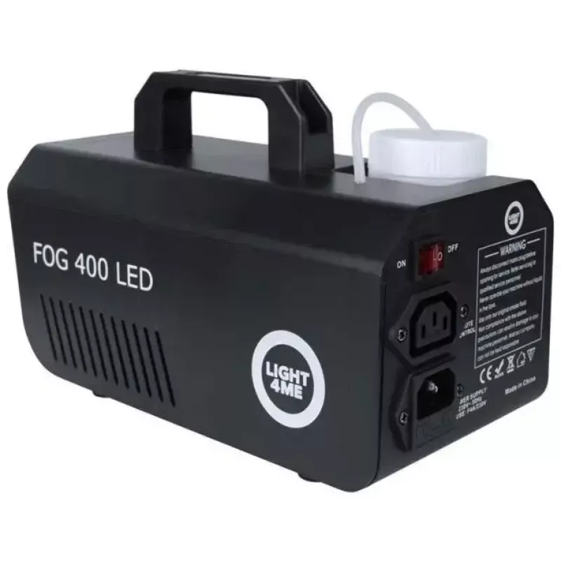 Smoke machine Light4Me GIG SET 1 400W LED — dūmu ģenerators ar LED apgaismojumu, IP20, komplektā ietilpst dūmu un miglas ģenerators