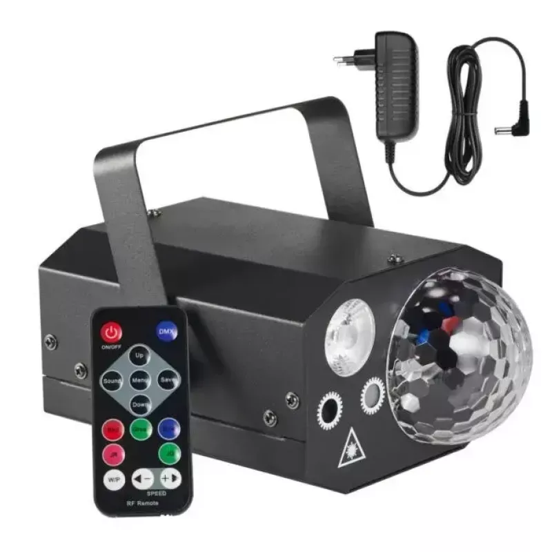 Smoke machine Light4Me GIG SET 1 400W LED — dūmu ģenerators ar LED apgaismojumu, IP20, komplektā ietilpst dūmu un miglas ģenerators