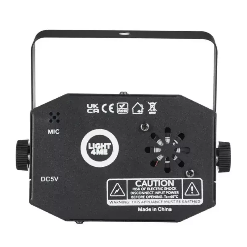 Smoke machine Light4Me GIG SET 1 400W LED — dūmu ģenerators ar LED apgaismojumu, IP20, komplektā ietilpst dūmu un miglas ģenerators