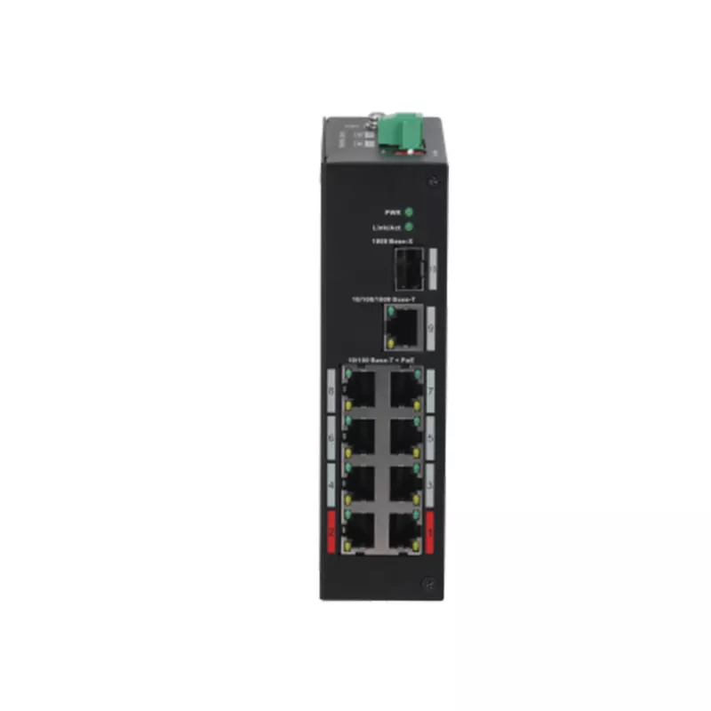 Dahua Technology PFS3110-8ET-96-V2 Nepārvaldāms Fast Ethernet (10/100) Power over Ethernet (PoE) 10U Melns